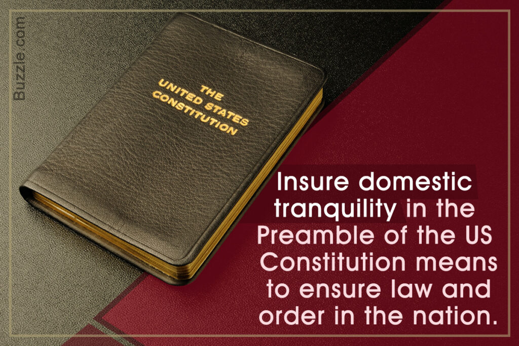 what does it mean to insure domestic tranquility terbaru