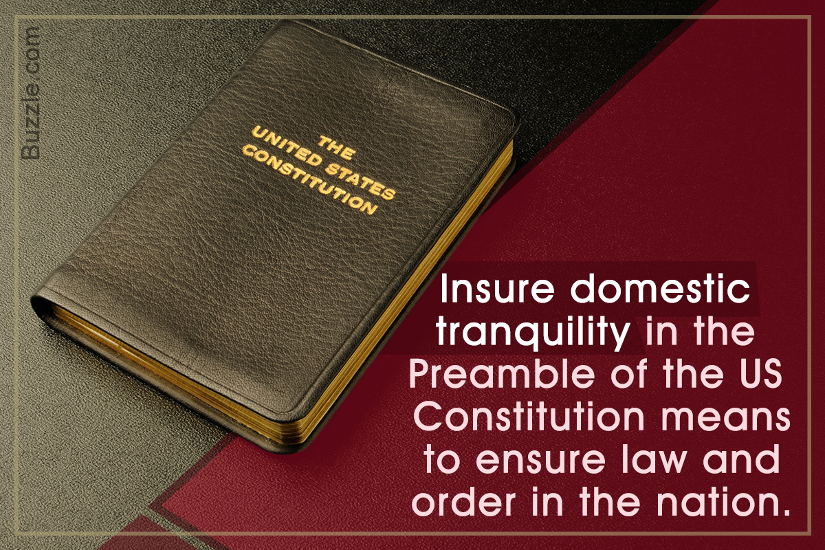 what does it mean to insure domestic tranquility terbaru