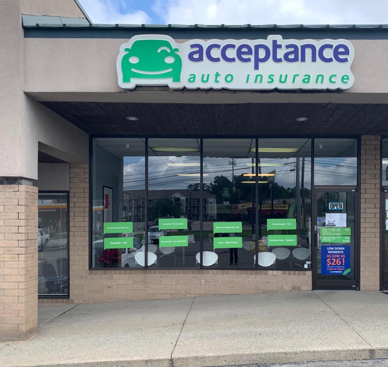 acceptance insurance customer service number