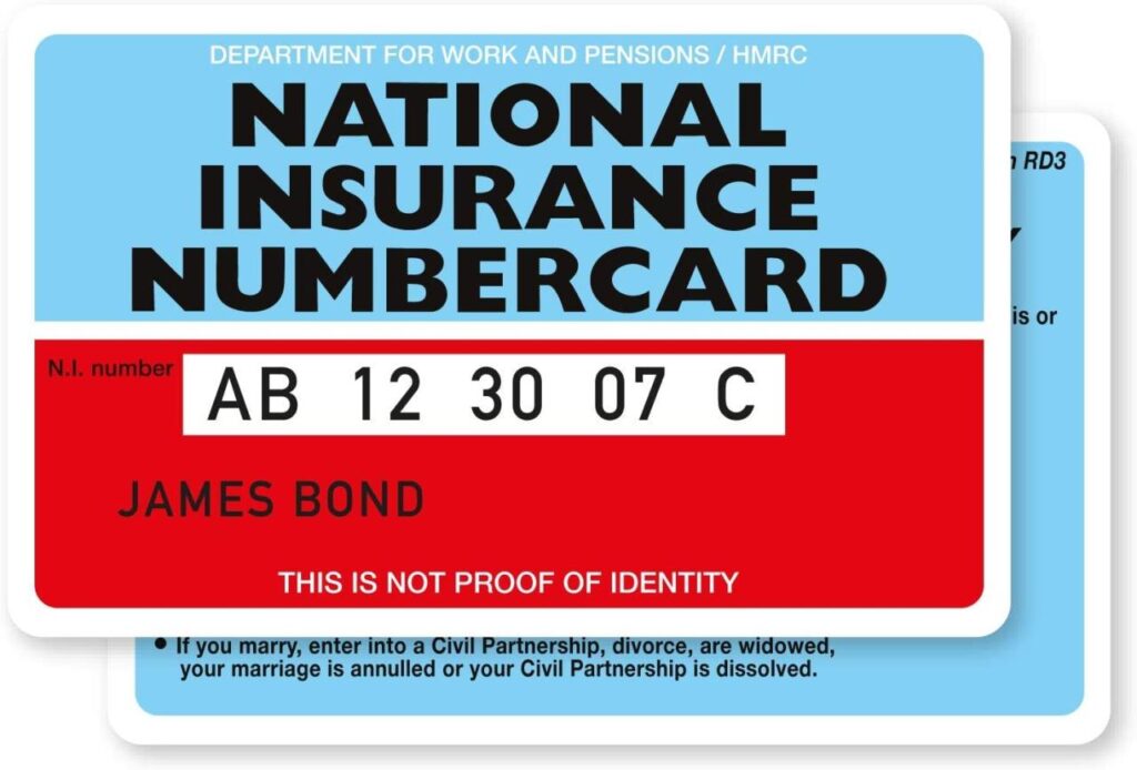 uk national insurance number