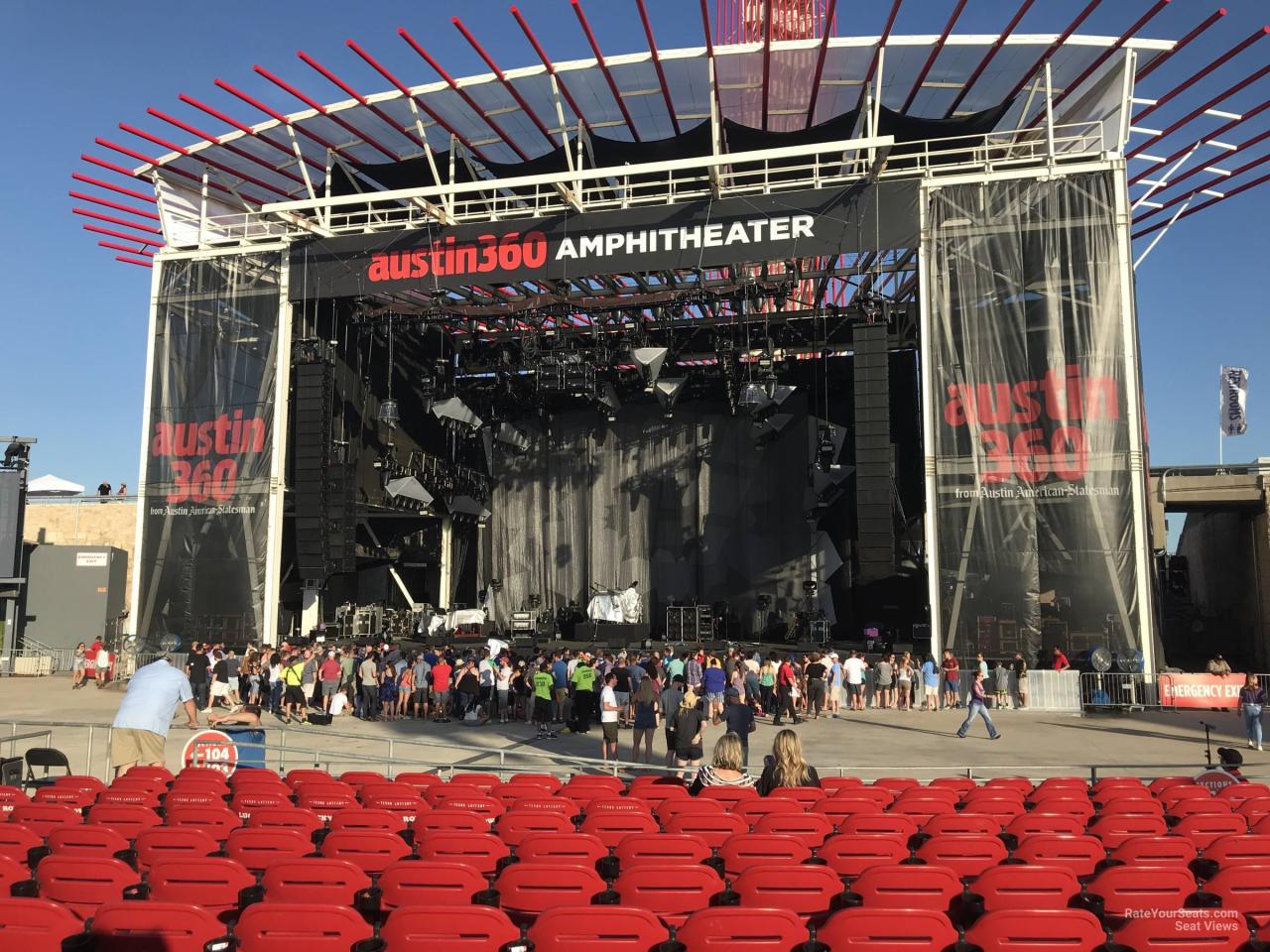 amphitheater germania insurance seating rows austin360 amphitheatre concerts stub ticketiq charts