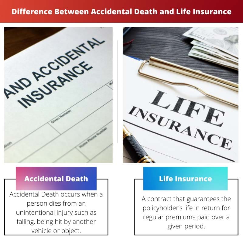 difference between life insurance and accidental death