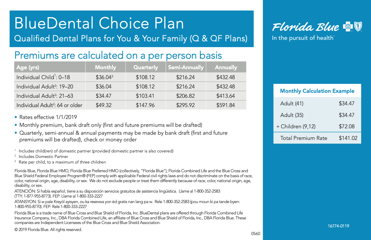 florida blue dental insurance