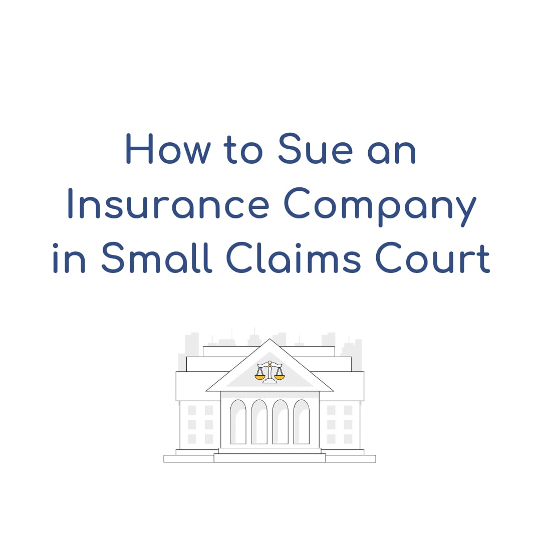 how to sue an insurance company