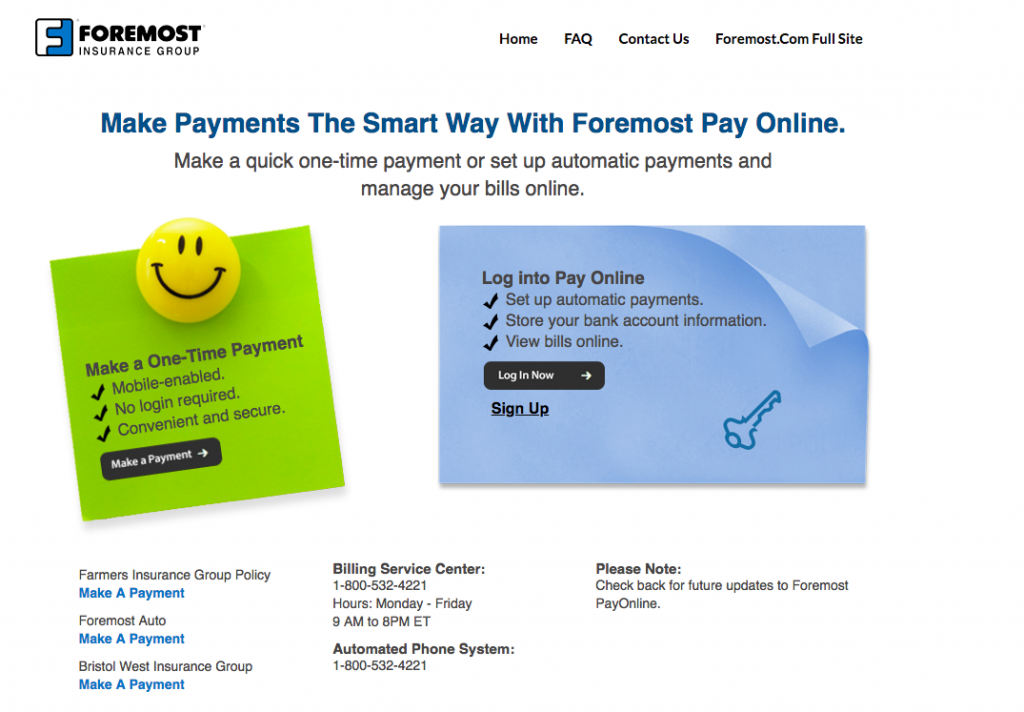 foremost insurance pay online terbaru