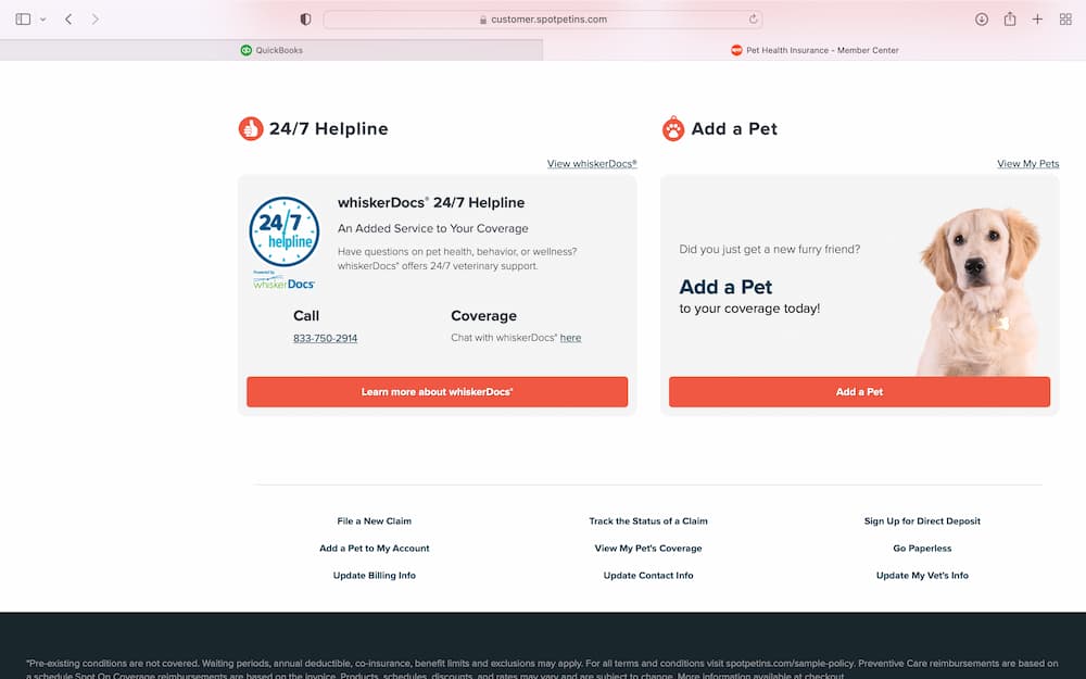 spot pet insurance log in terbaru