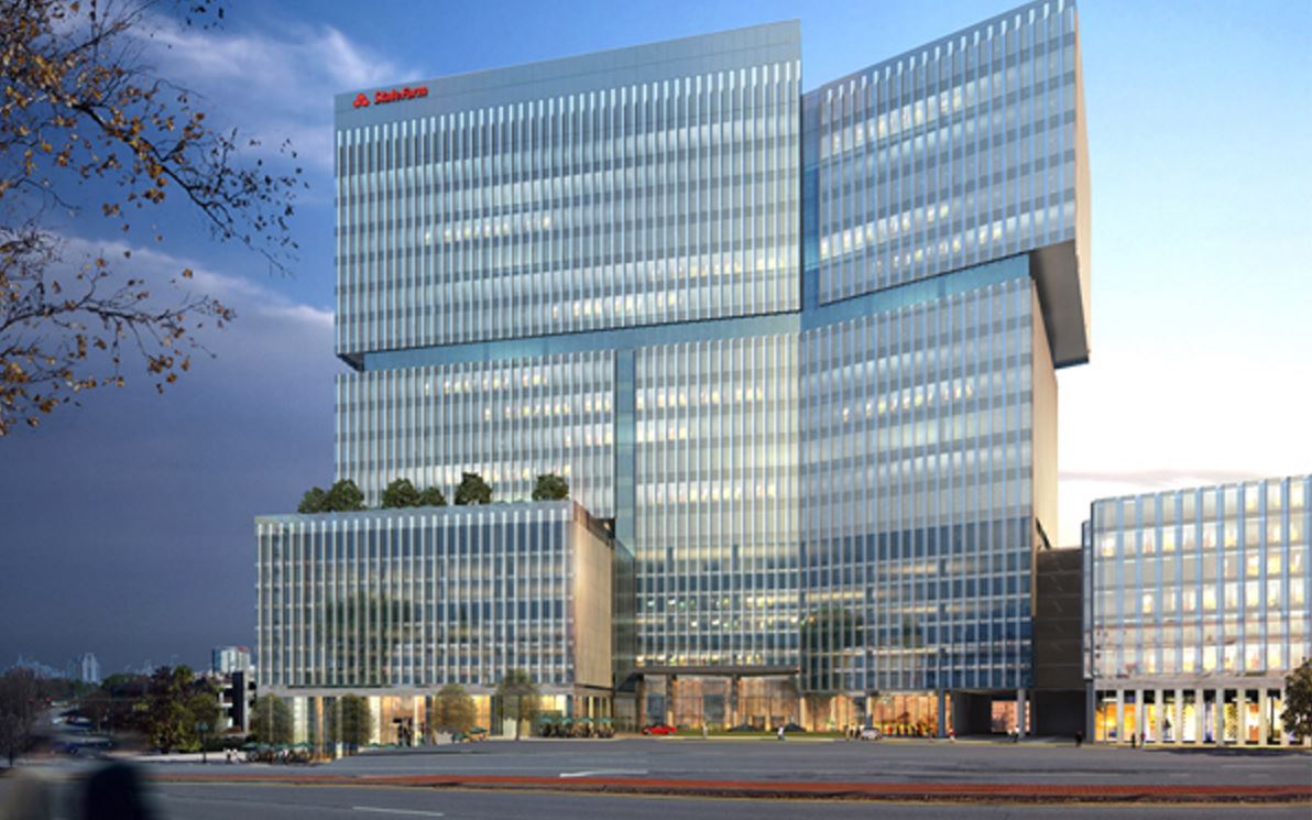 state farm headquarters ngs atmosphere campus mega gives major