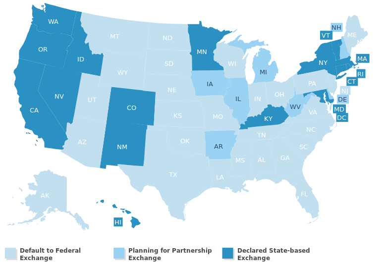 insurance exchange exchanges marketplaces uninsured obamacare medicaid things sign rejection