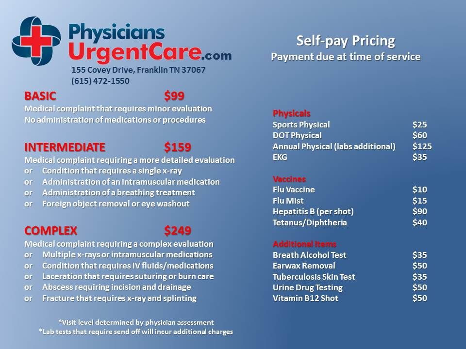 can i go to urgent care without insurance terbaru