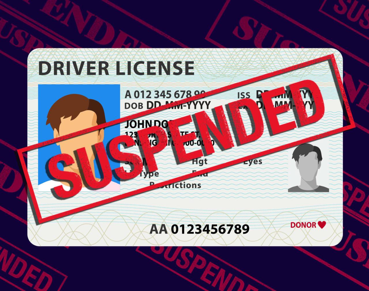 license suspended for no insurance