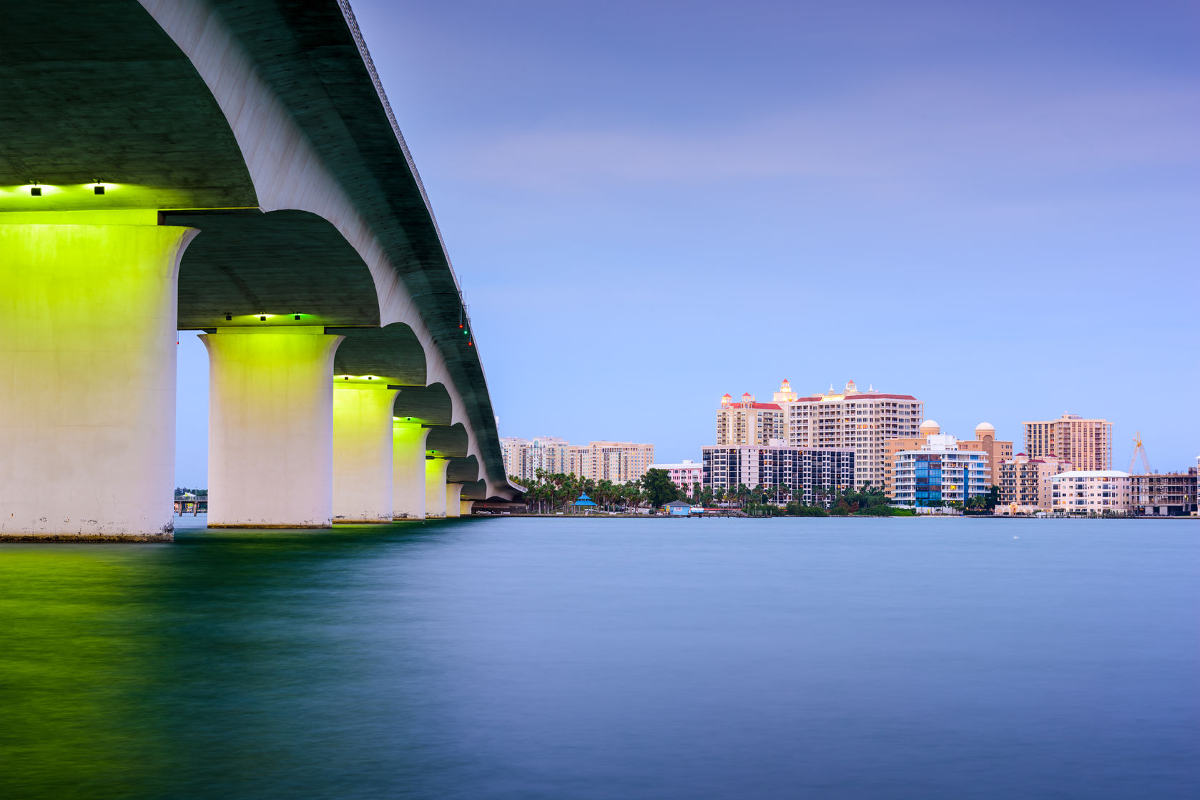 sarasota fr44 orizzonte marijuana baia notte ponte attraverso