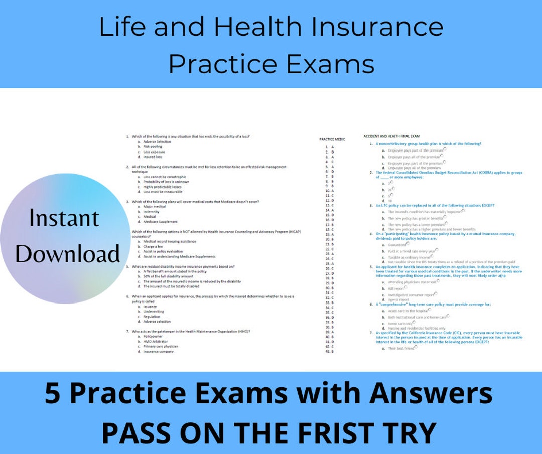 life and health insurance exam cheat sheet