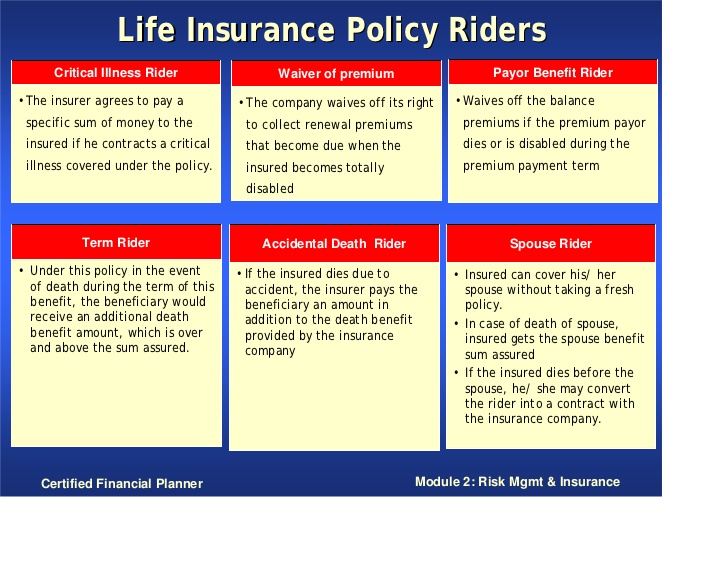 a term life rider offers the insured quizlet terbaru