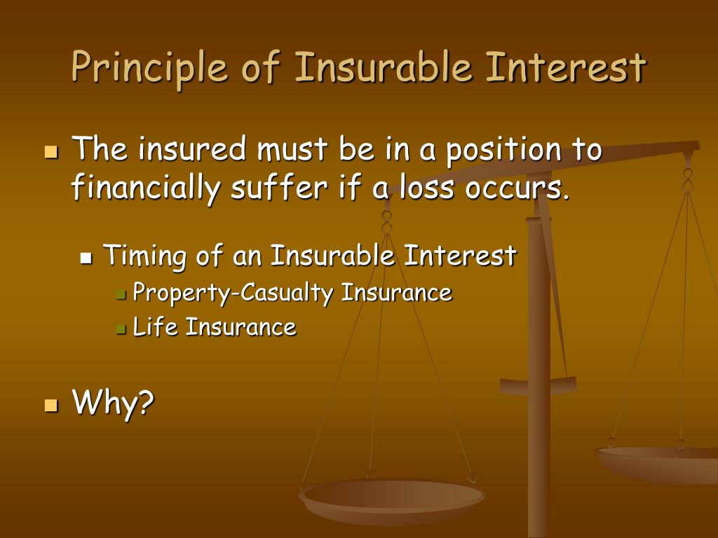 which contract element is insurable interest a component of