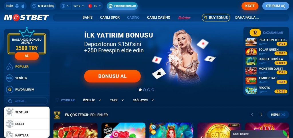 Site de Cassino Online Mostbet e Apostas Esportivas