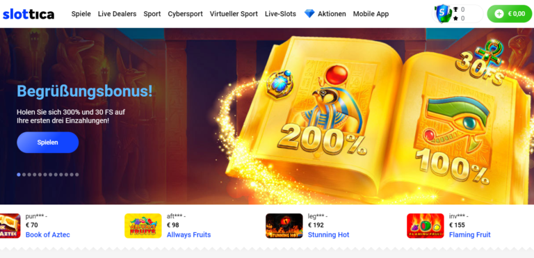 slottica bonus code