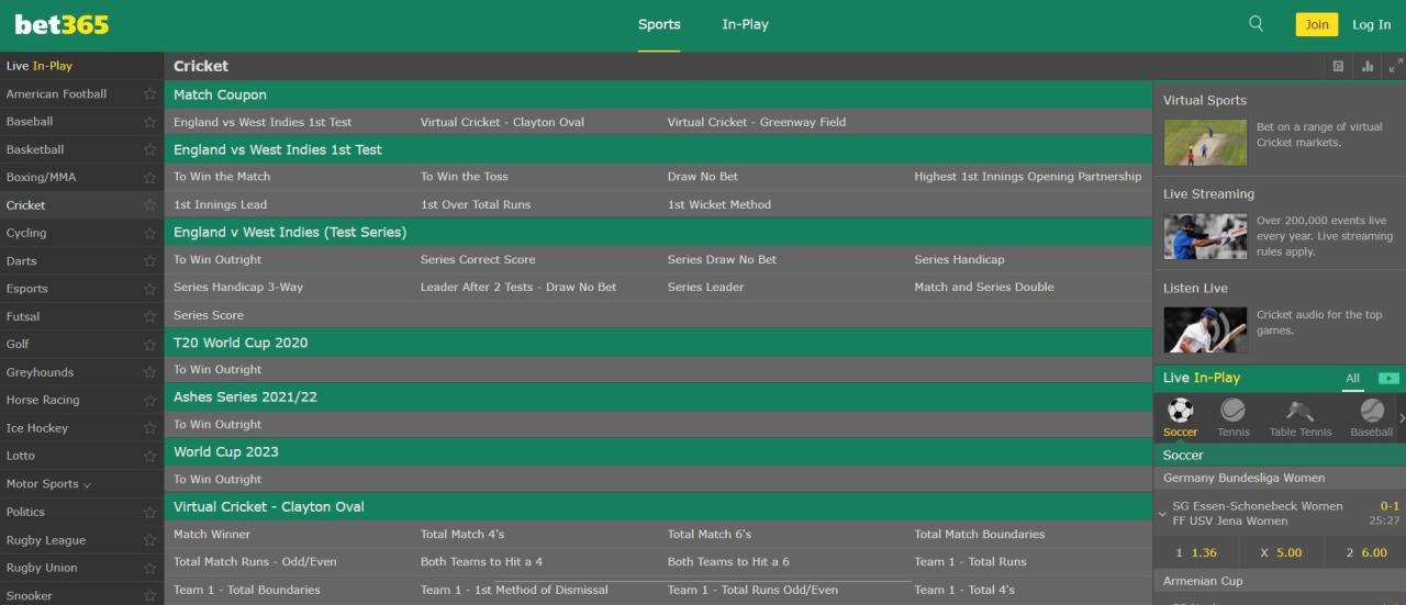 bet365 games