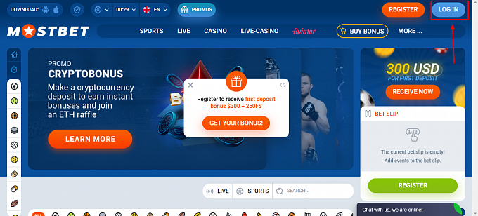 mostbet casino bonus