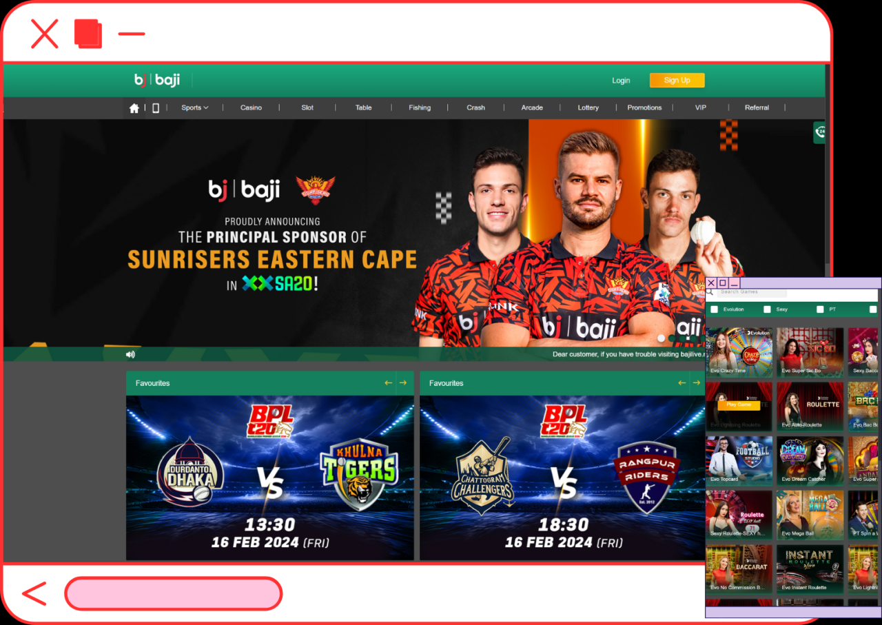 baji live login