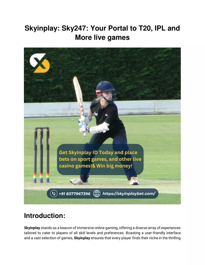 sky247 live login