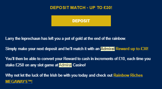 spin madness ireland bonuses
