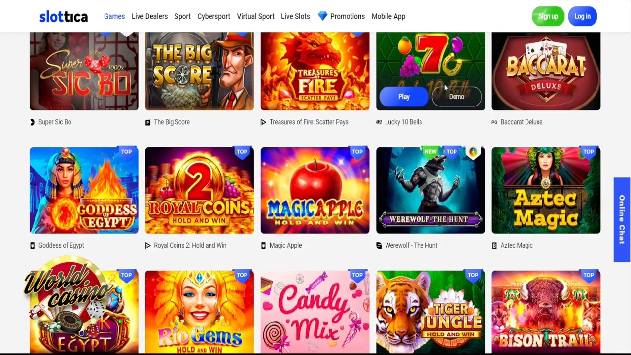 slottica casino login