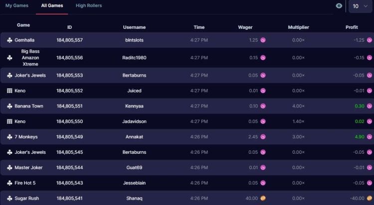 galactic wins no deposit